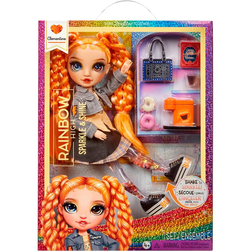 Muñeca Clementine Sparkle &38 Shine Rainbow High