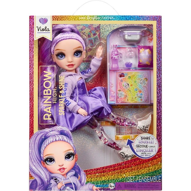 Muñeca Viola Sparkle &38 Shine Rainbow High