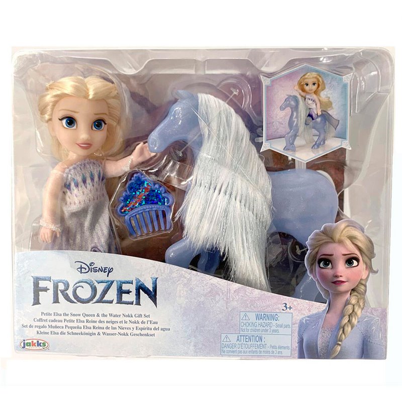 Muñeca Elsa + Nokk Frozen Disney 15cm