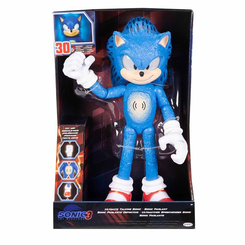 Figura Sonic interactiva La Película Sonic 3 35cm