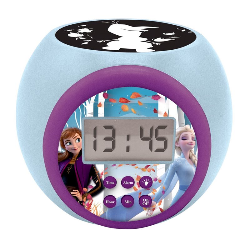 Reloj Despertador Proyector Frozen Disney
