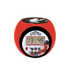 Reloj Despertador Proyector Prodigiosa Ladybug