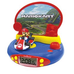 Reloj Despertador Proyector 3D Mario Kart Nintendo
