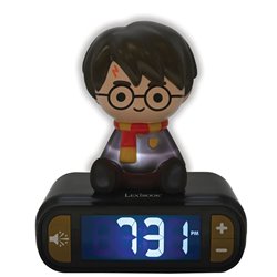 Reloj Despertador Luz Nocturna 3D Harry Potter