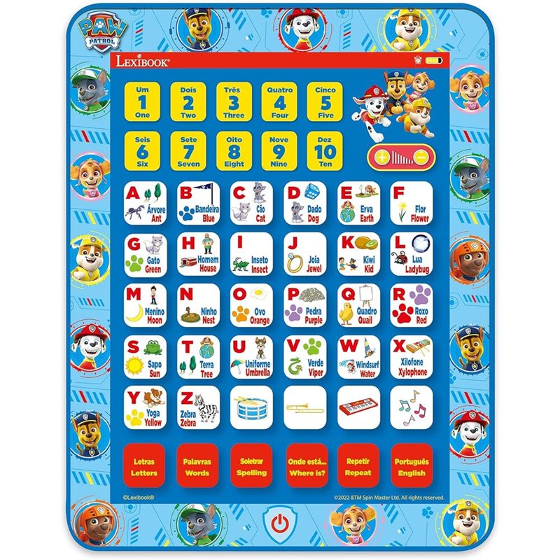Tablet tactil Patrulla Canina Paw Patrol