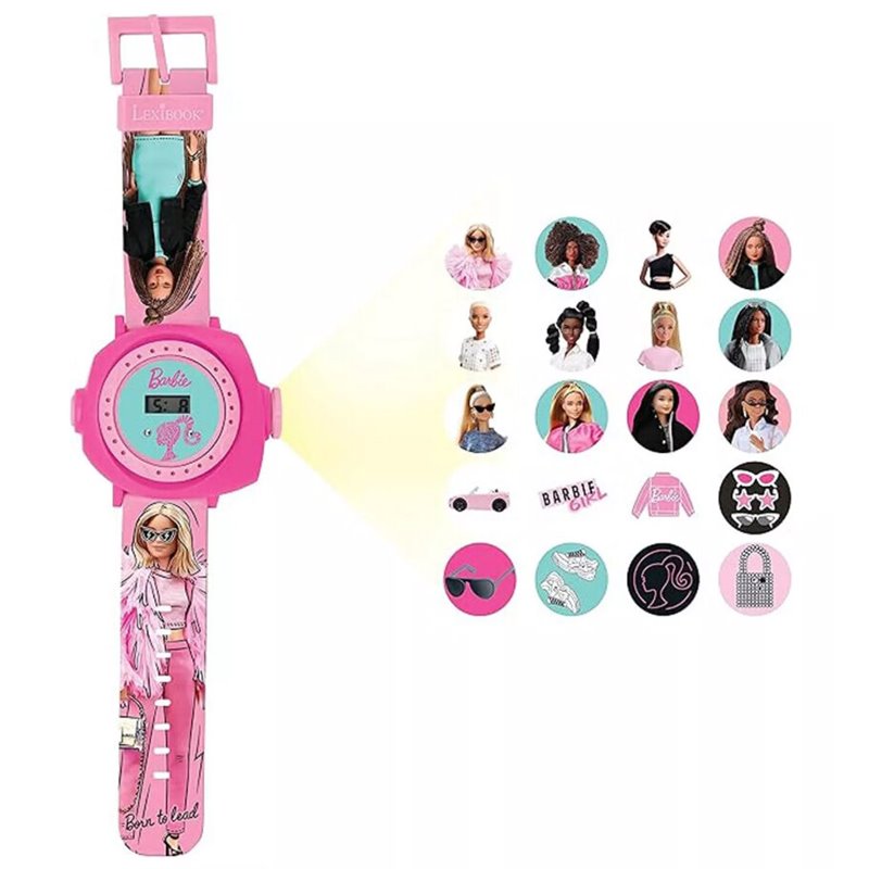 Reloj digital proyecciones Barbie