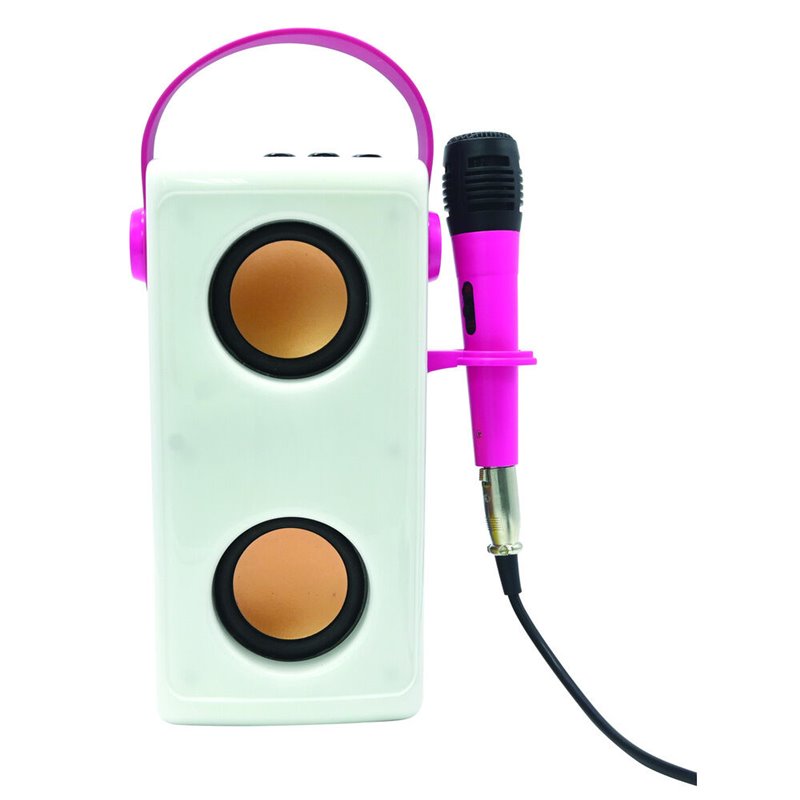 Altavoz Bluetooth Luminoso + Microfono Barbie
