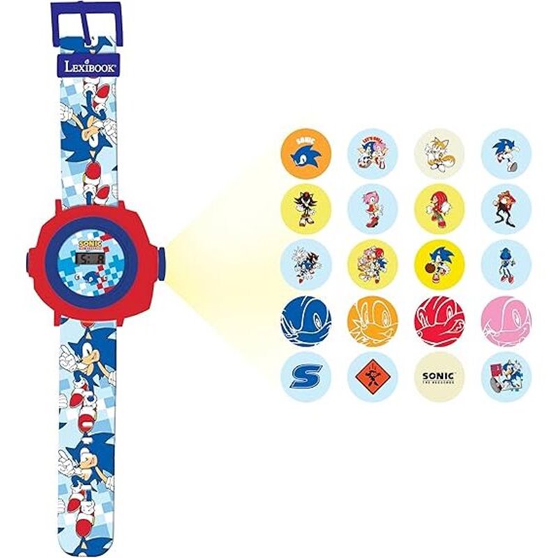 Reloj Digital proyecciones Sonic The Hedgehog