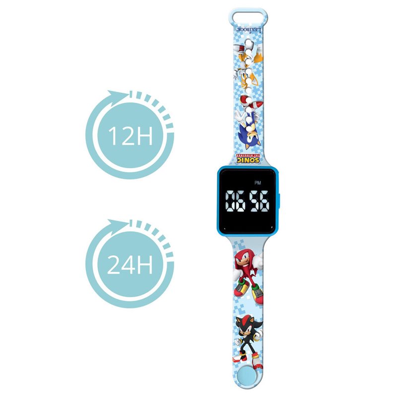 Reloj Digital LED Sonic The Hedgehog