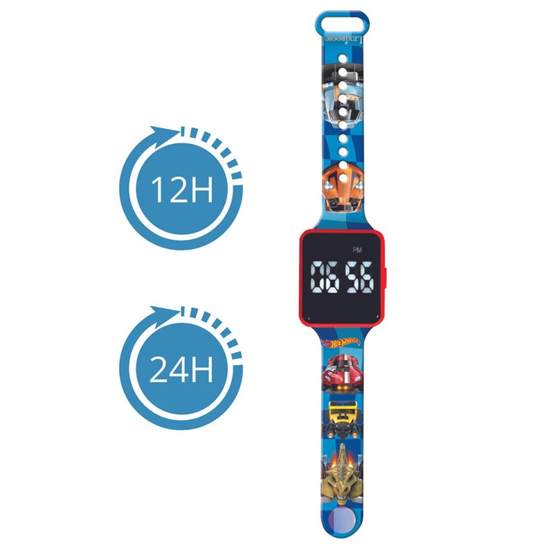 Reloj Digital LED Hot Wheels