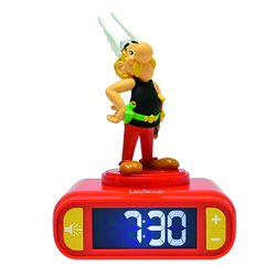 Reloj Despertador Luz Nocturna 3D Asterix