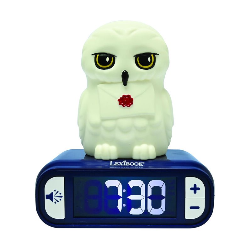 Reloj Despertador Luz Nocturna 3D Hedwig Harry Potter