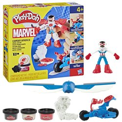 Moto cortadora del Capitan America Marvel Play-Doh