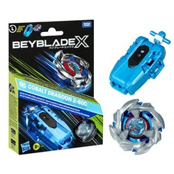 Set Premium lanzador con cuerda y top Cobalt Dragoon 2-60C Beyblade X