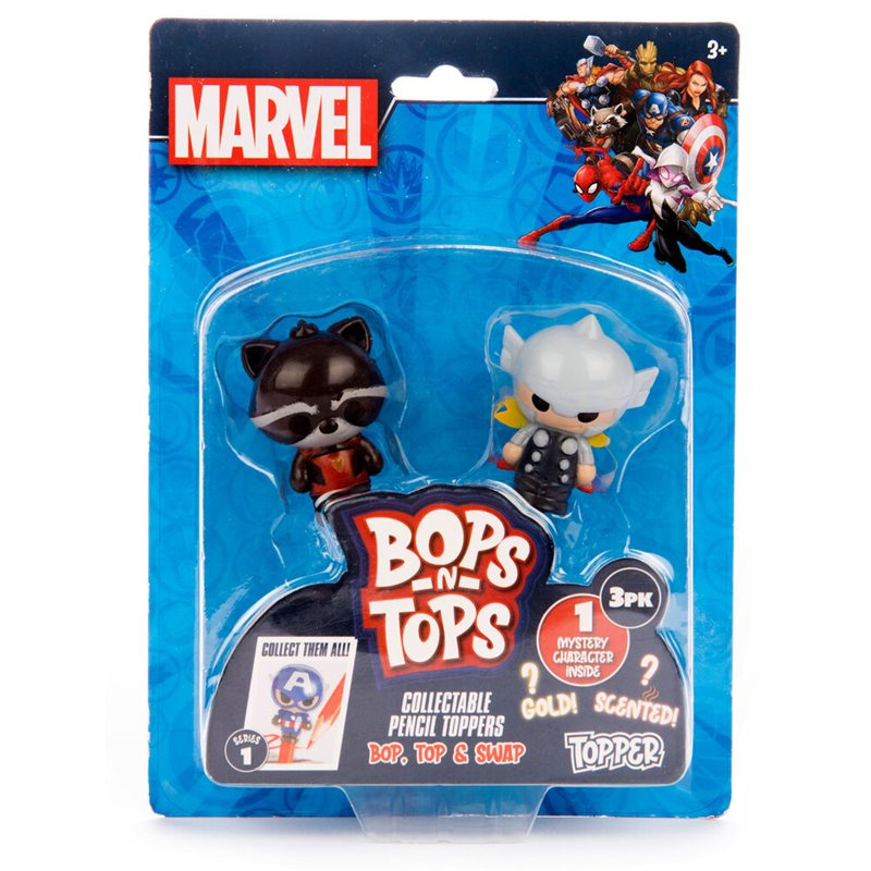 Blister 3 Toppers 3D Marvel