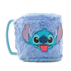 Taza funda de peluche Stitch Disney 440ml