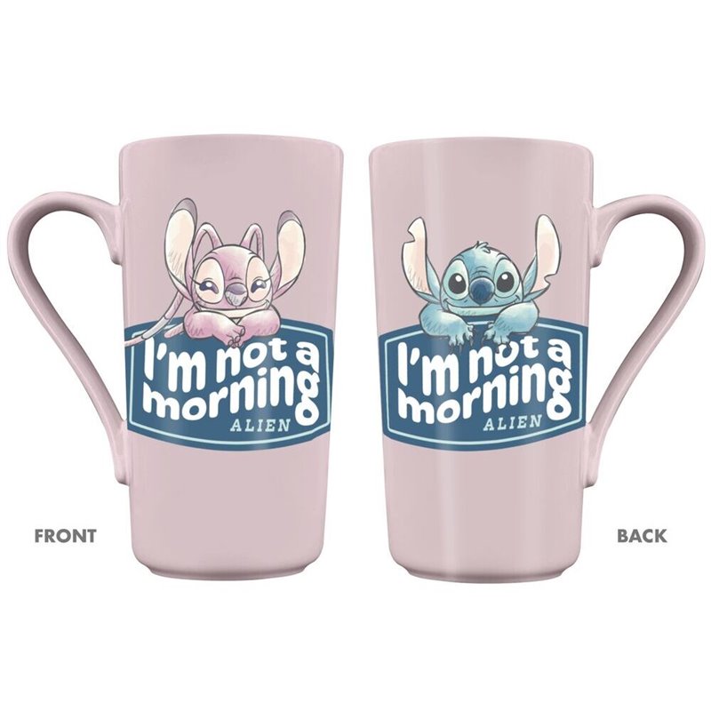 Taza Angel &38 Stitch Disney 470ml