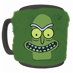 Taza funda de peluche Pickle Rick and Morty 440ml