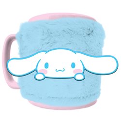 Taza funda de peluche Cinnamoroll Hello Kitty 440ml