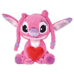 Peluche corazon Angel Stitch Disney 25cm
