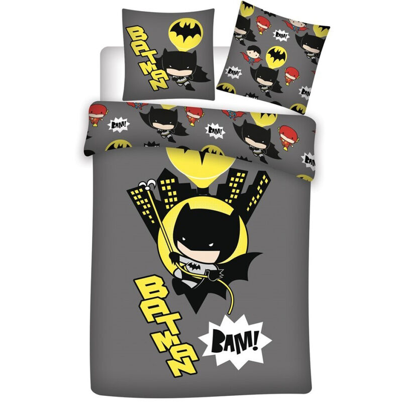 Funda nordica Chibi Batman DC Comics cama 90 microfibra