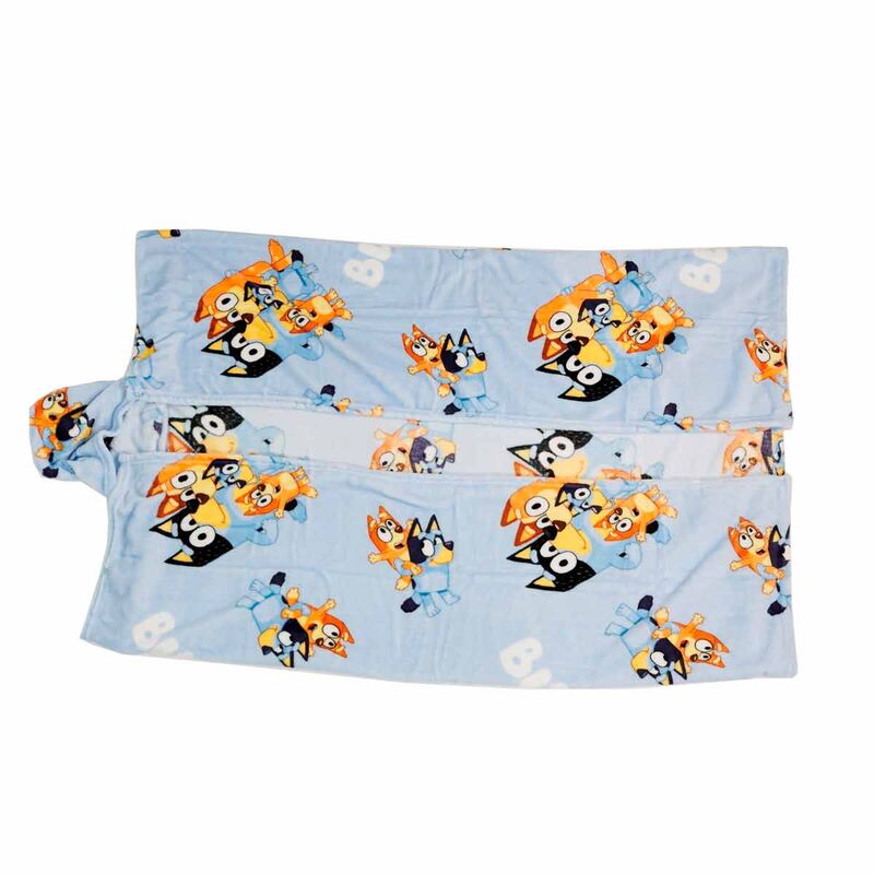 Manta coralina capucha Bluey 120x150cm