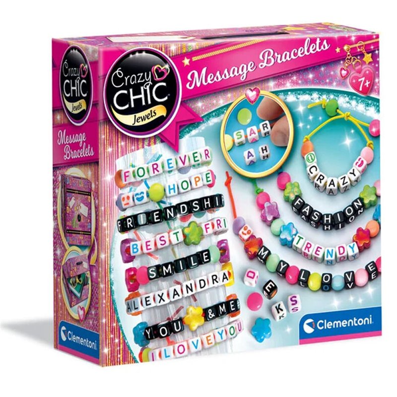 Set Creacion Pulseras con Mensaje Crazy Chic