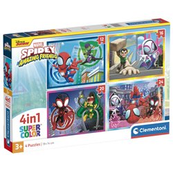 Puzzle Spidey and His Amazing Friends Marvel 12-16-20-24pzs
