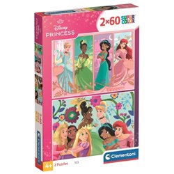 Puzzle Princesas Disney 2x60pzs