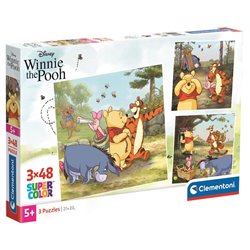 Puzzle Winnie the Pooh Disney 3x48pzs