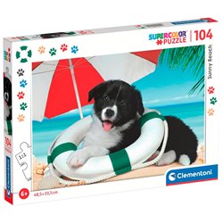 Puzzle super Playa Soleada 104pzs