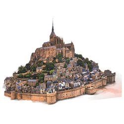 Puzzle The Mont Saint-Michel Rising High Quality 1500pzs