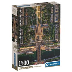 Puzzle Flying Over Paris High Quality 1500pzs
