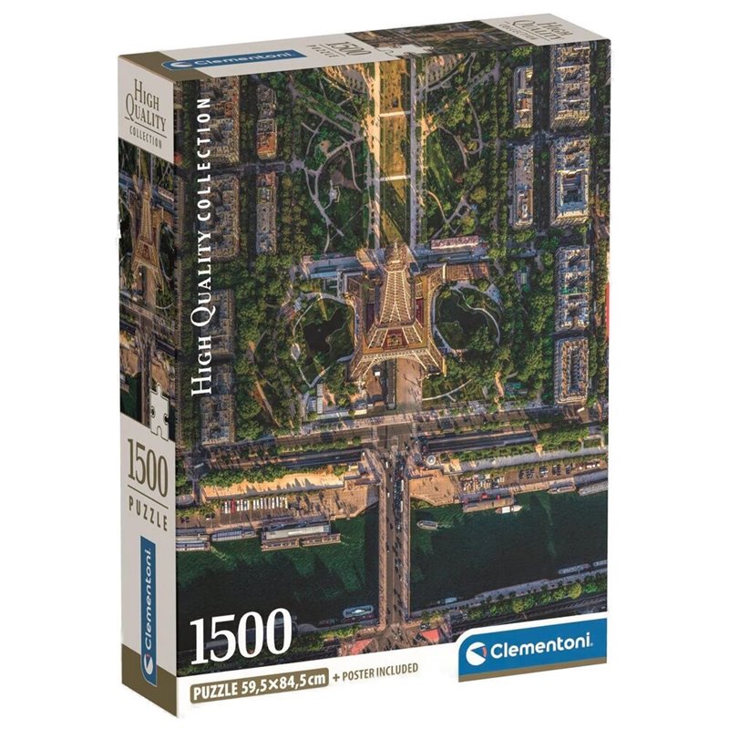 Puzzle Flying Over Paris High Quality 1500pzs