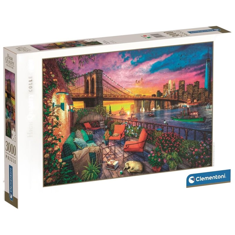 Puzzle Manhattan Balcony Sunset High Quality 3000pzs