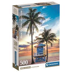 Puzzle Miami Beach Florida High Quality 500pzs