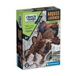 Juego Arqueojugando T- RexStegosaurio