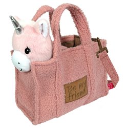 Bolso + peluche unicornio 28cm