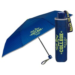 Paraguas plegable manual azul 50cm