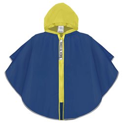 Chubasquero azul/amarillo con cremallera