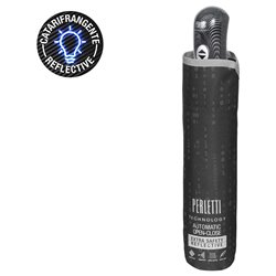 Paraguas plegable automatico negro 58cm