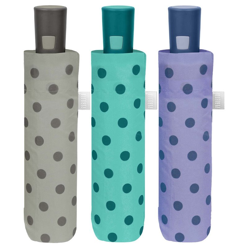 Paraguas plegable automatico topos 54cm surtido