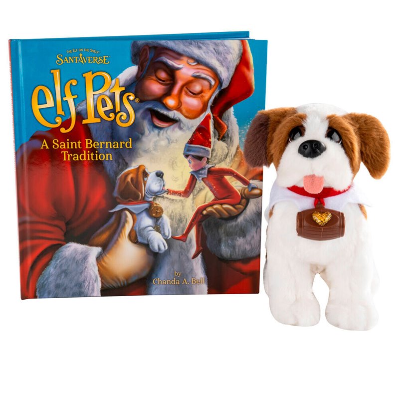 Set Cuento + Peluche Perro San Bernando Elf Pets español