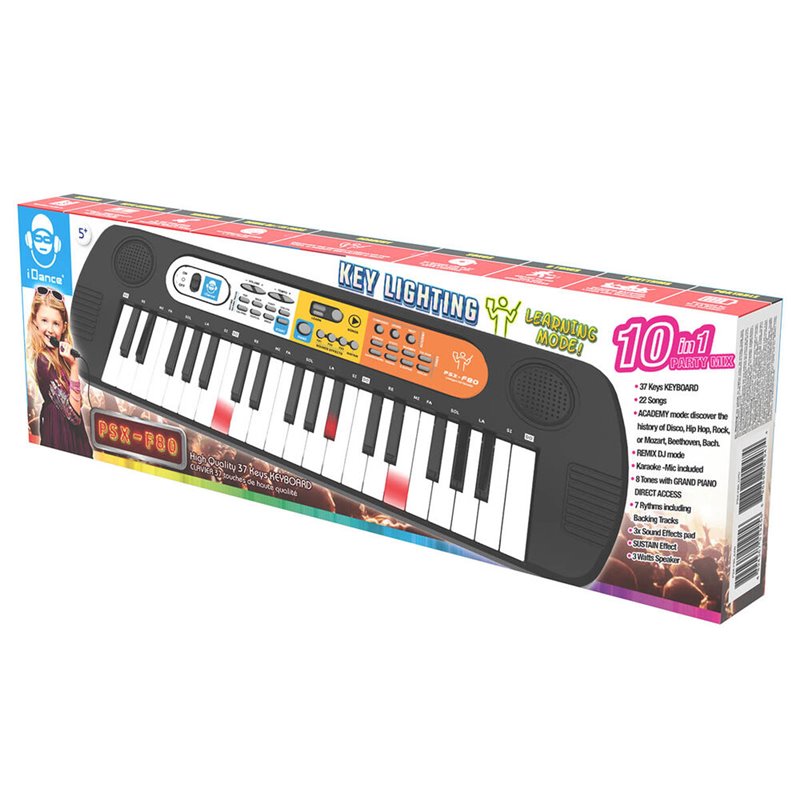 Teclado Luminoso 37 teclas 10 en 1