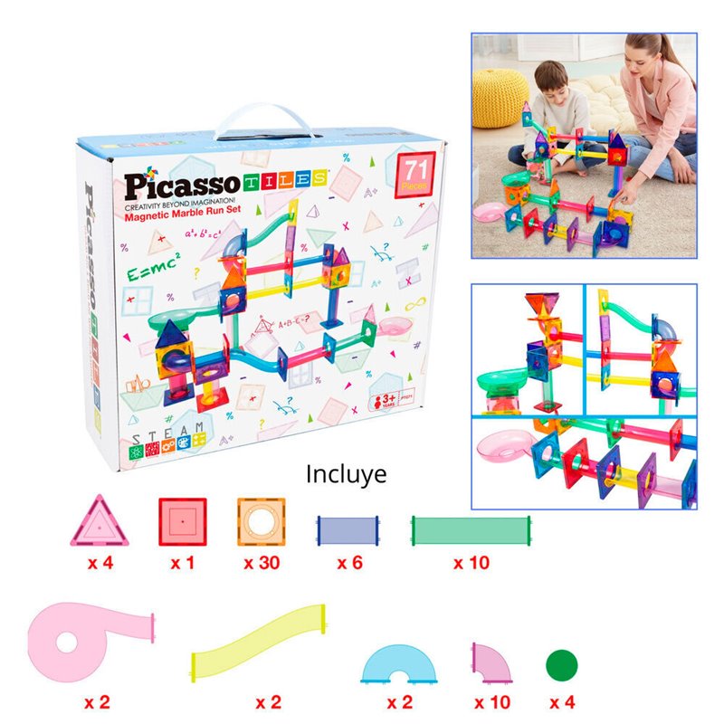 Circuito de canicas magnetico 71pzs