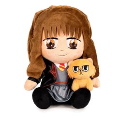 Peluche Hermione & Crookshanks Harry Potter 25cm