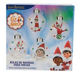 Bolas de Navidad para Pintar The Elf On The Shelf