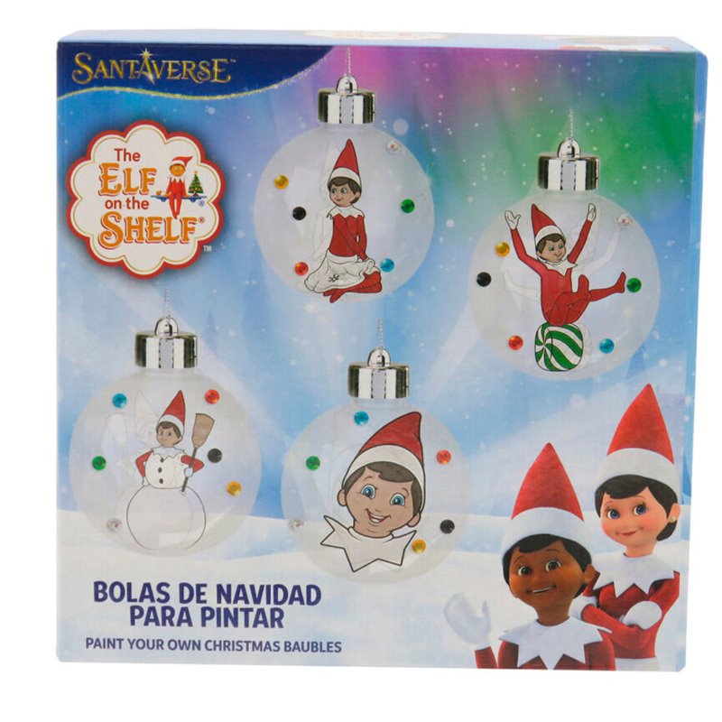 Bolas de Navidad para Pintar The Elf On The Shelf