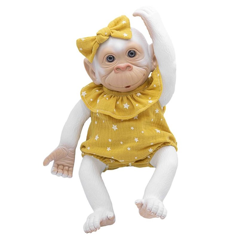 Muñeco Bebe reborn copito pelele amarillo