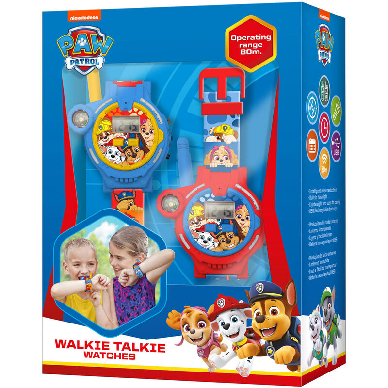 Reloj walkie talkie 2 en 1 Patrulla Canina Paw Patrol
